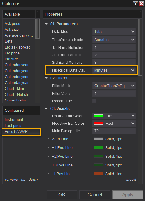 customize the market analyzer in NinjaTrader